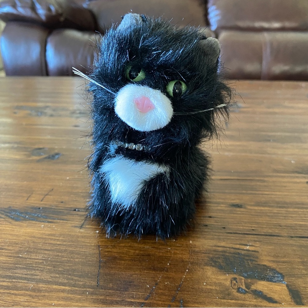 American Girl Licorice Plush Cat Retired 1st Edition Rhinestone‎ Necklace Collar